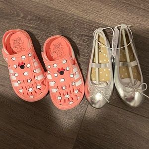 Disney Adidas Shoes (Size 8) Silver Dress Shoes (Size 9)